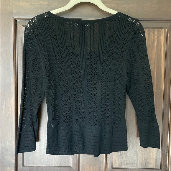 Peruvian Connection Cardigan - Black Size Small - Picture 2 of 7